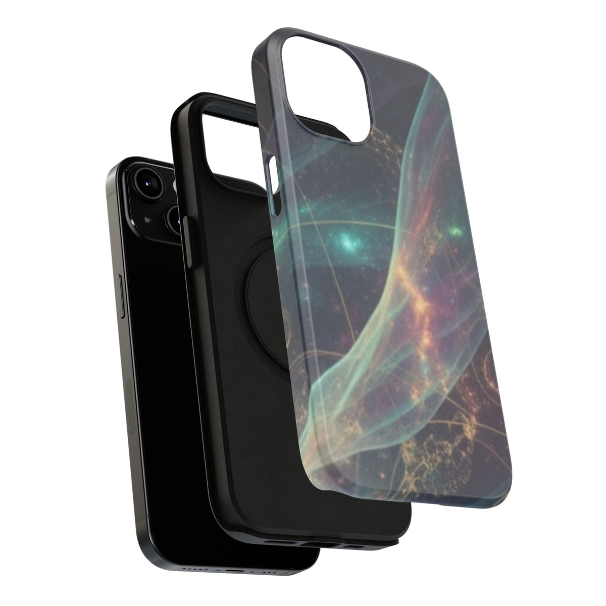 Galaxy Nebula Impact Phone Case — Protective Cosmic Art iPhone Cover