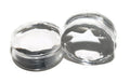 Clear Faceted Glass Plugs – Double Flared