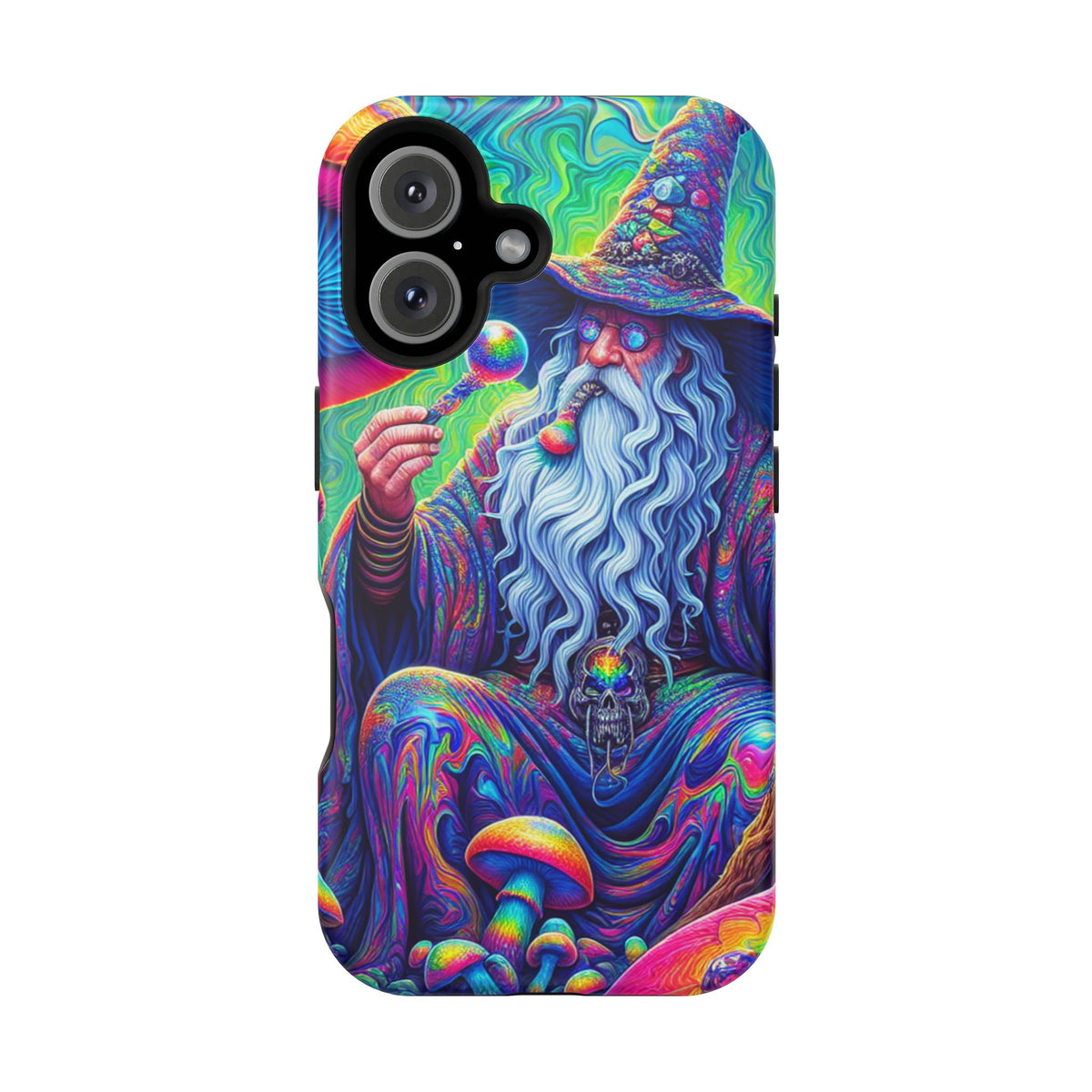 Psychedelic Wizard Phone Case — Impact‑Resistant Protective Cover