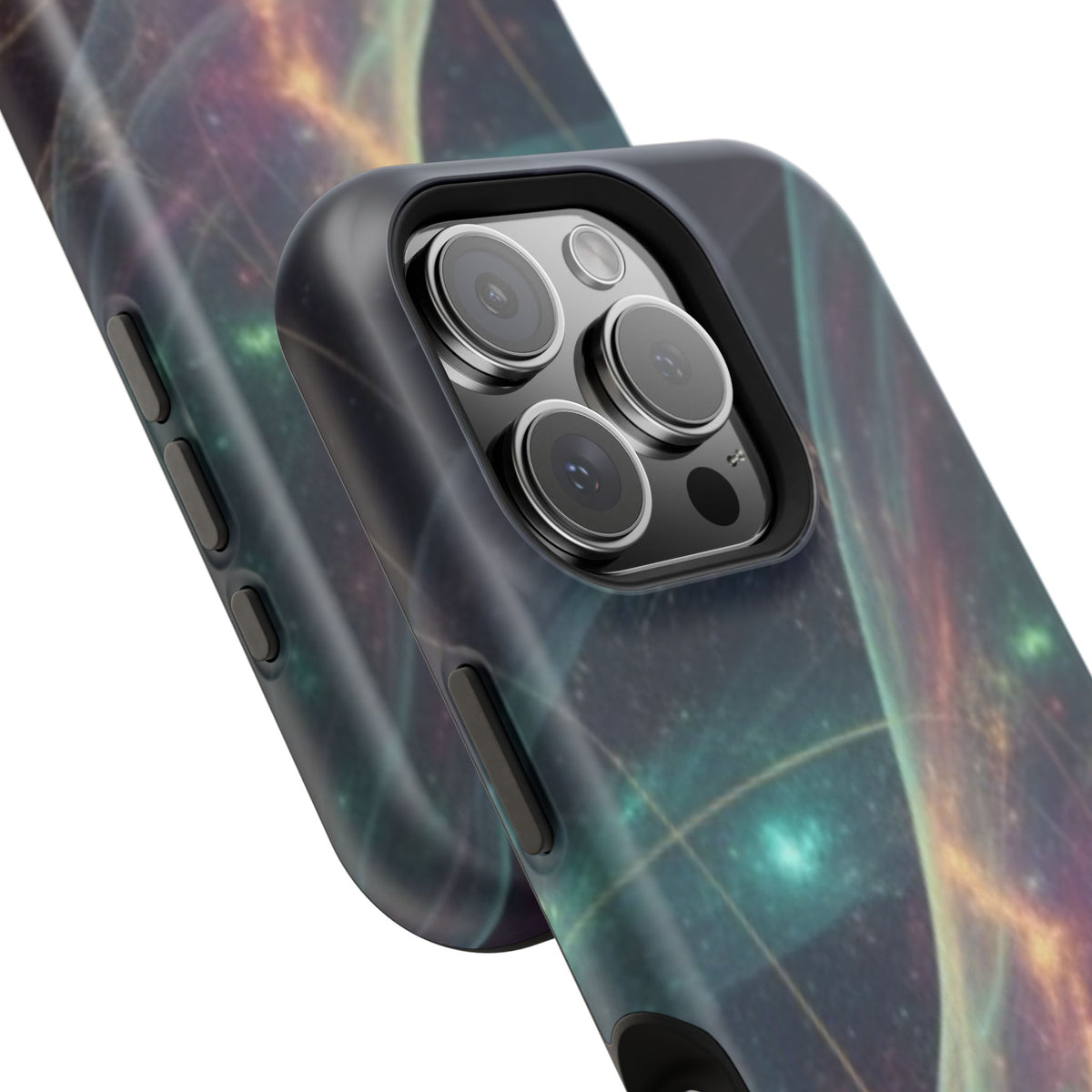 Galaxy Nebula Impact Phone Case — Protective Cosmic Art iPhone Cover