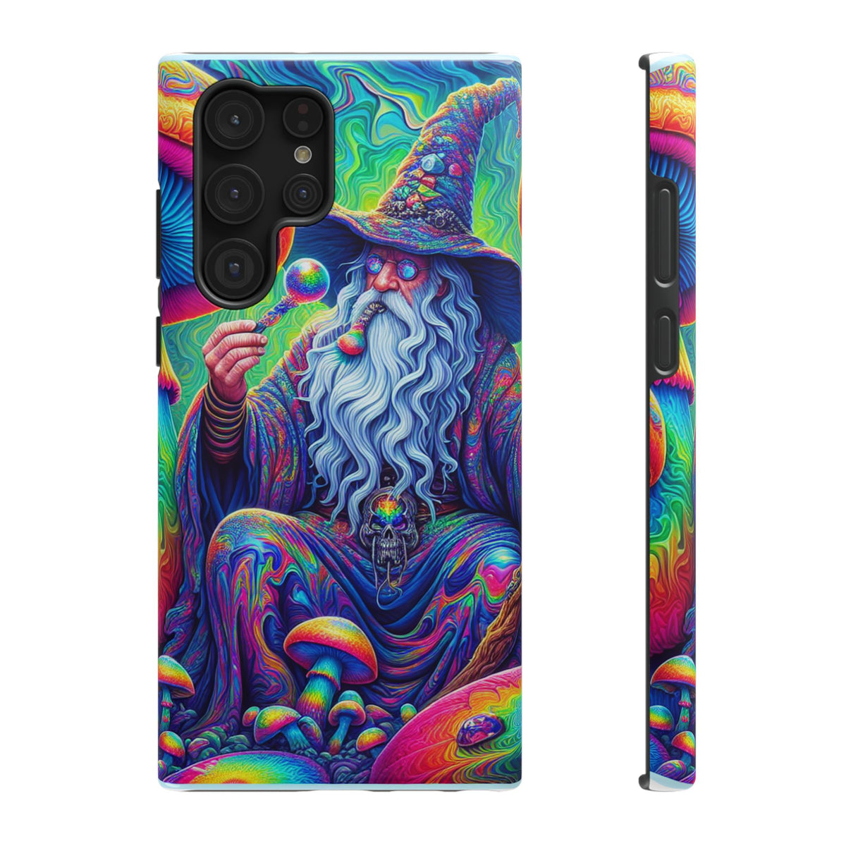 Psychedelic Wizard Phone Case — Impact‑Resistant Protective Cover