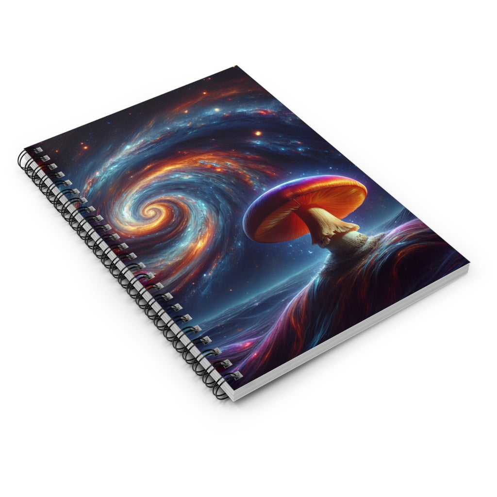 Mushroom Galaxy Spiral Notebook - Ruled Line