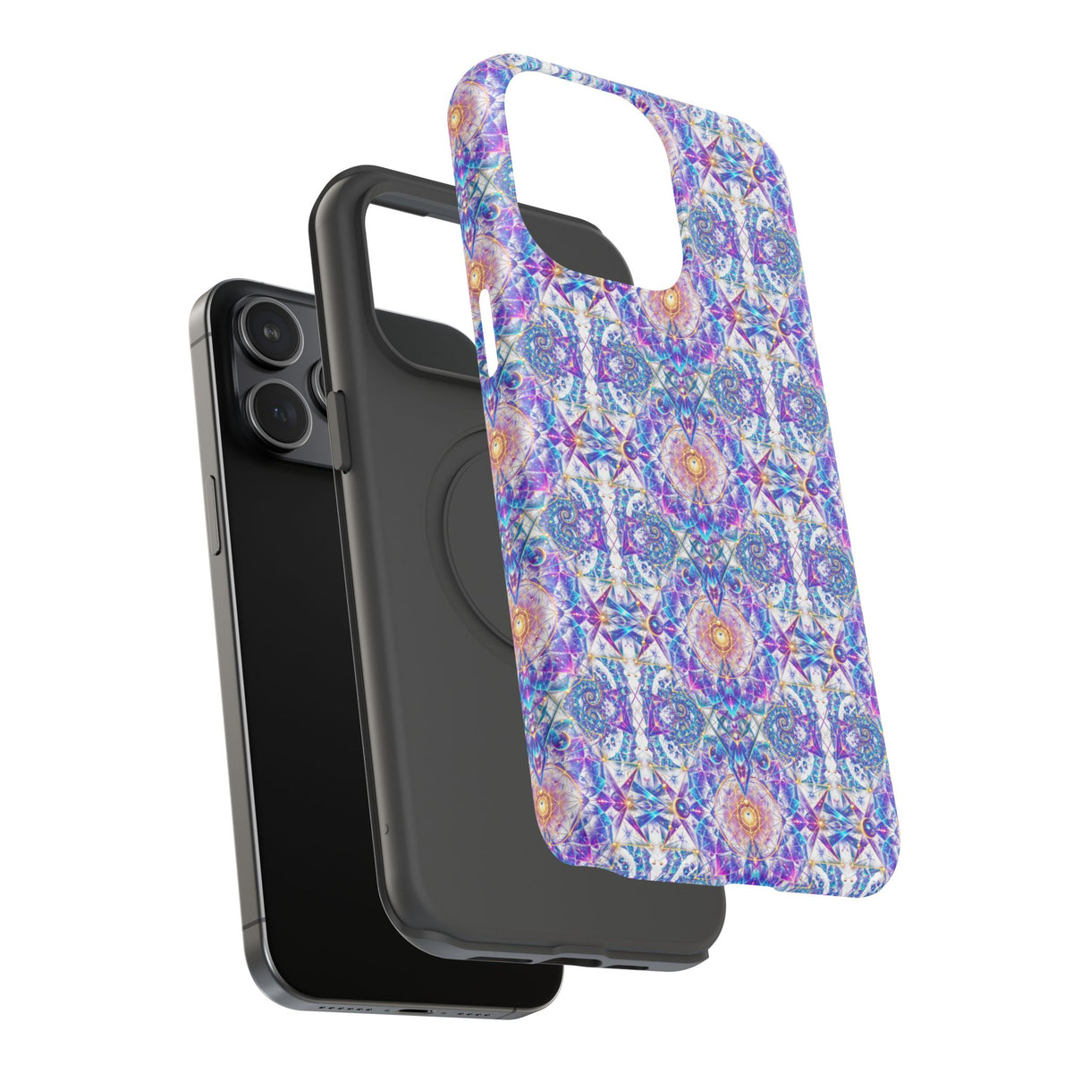 Geometric Pattern Phone Case — Protective Cosmic Art iPhone Cover
