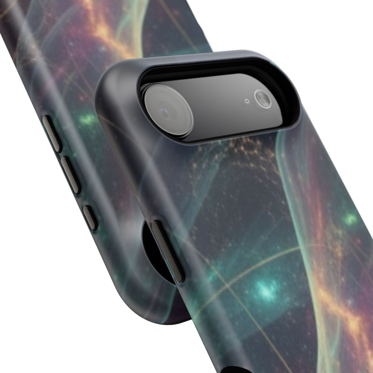 Galaxy Nebula Impact Phone Case — Protective Cosmic Art iPhone Cover