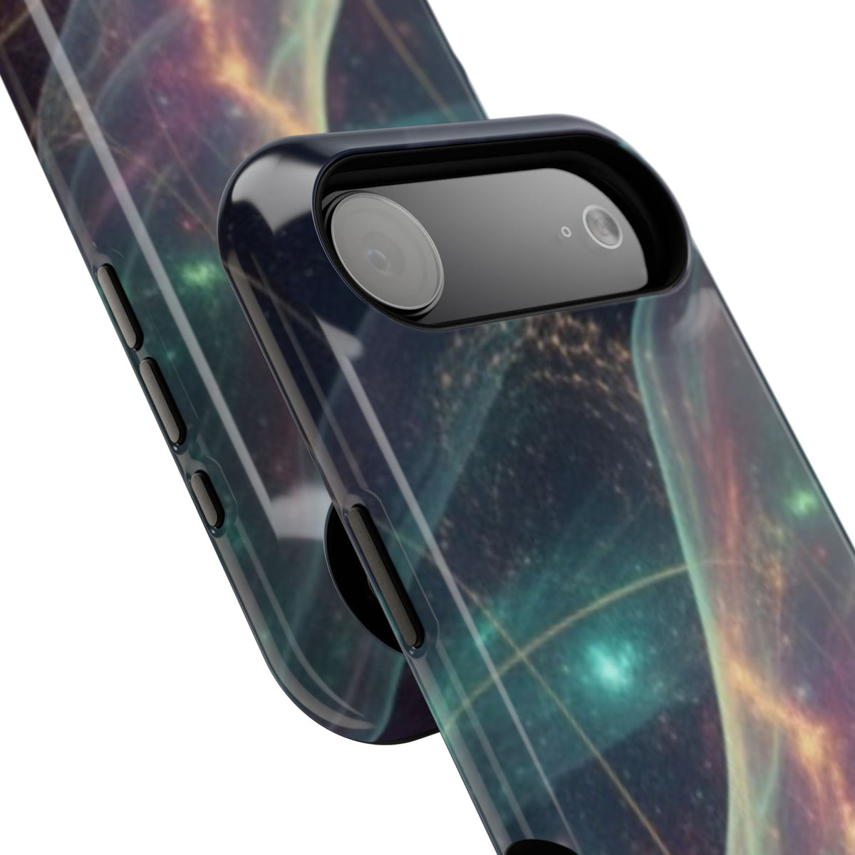 Galaxy Nebula Impact Phone Case — Protective Cosmic Art iPhone Cover