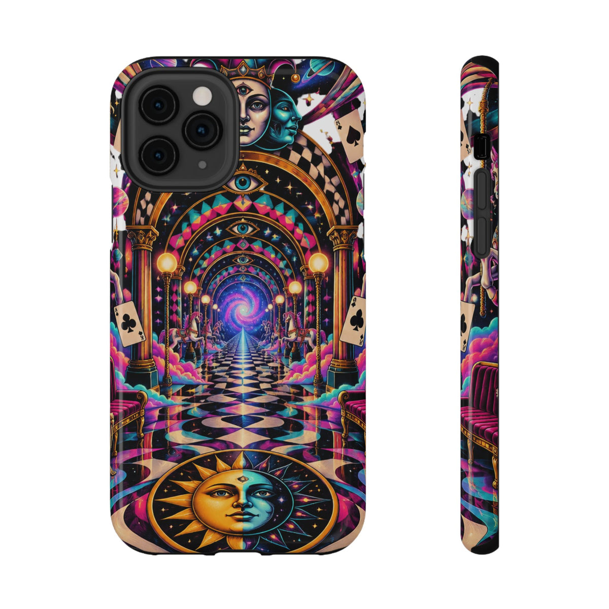 Psychedelic DMT Waiting Room Phone Case — Impact‑Resistant Protective Cover