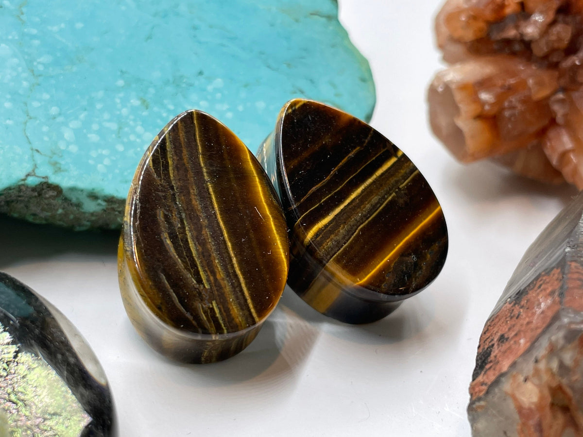 OOAK Ear Plugs – Gemstone & Size Verification Needed