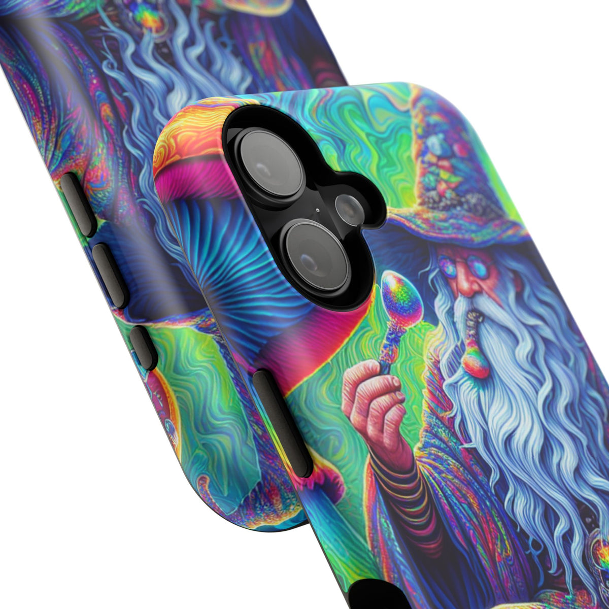 Psychedelic Wizard Phone Case — Impact‑Resistant Protective Cover
