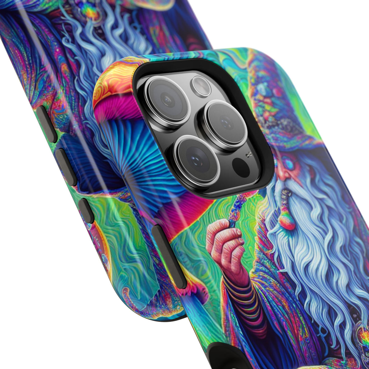Psychedelic Wizard Phone Case — Impact‑Resistant Protective Cover