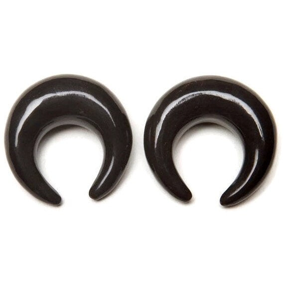 Water Buffalo Horn Pincher Earrings – Organic Gauges