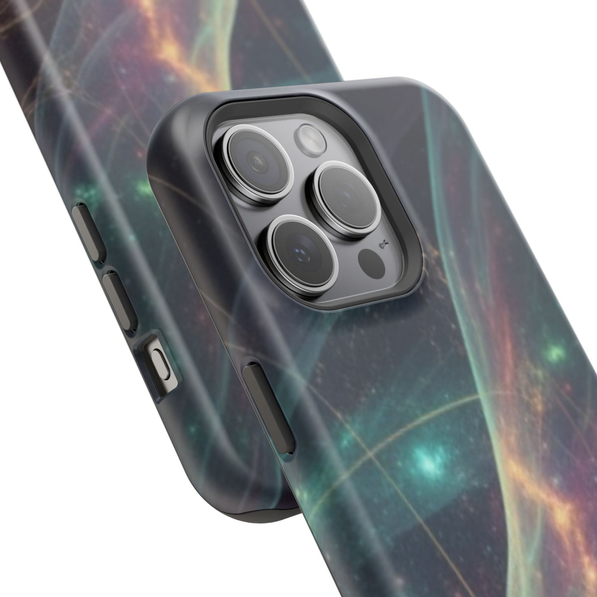 Galaxy Nebula Impact Phone Case — Protective Cosmic Art iPhone Cover