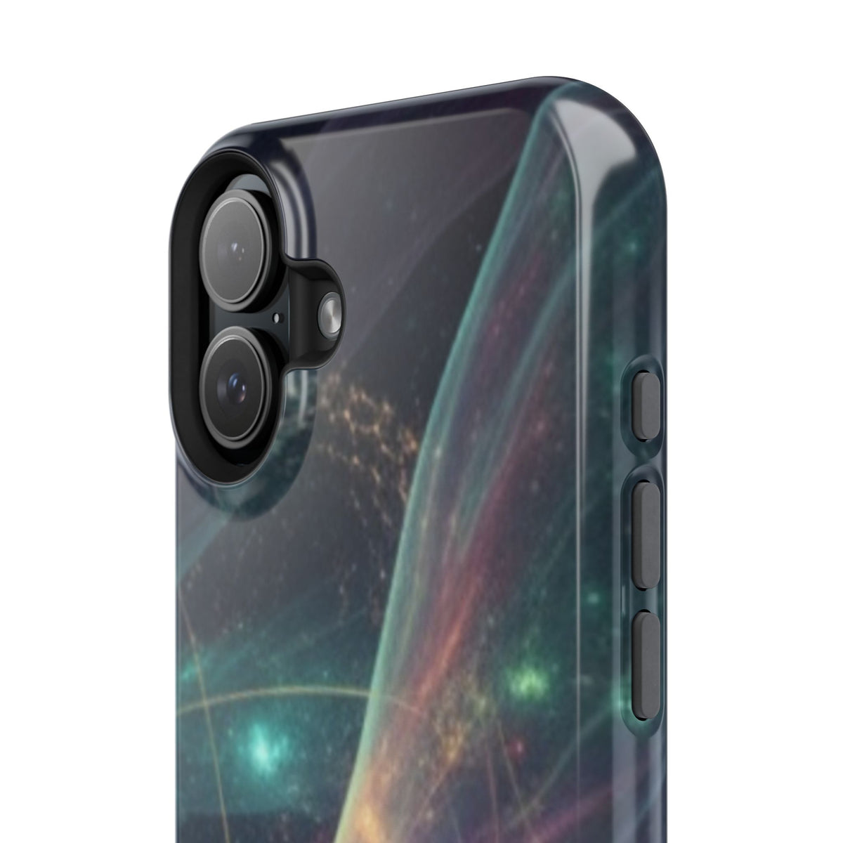 Galaxy Nebula Impact Phone Case — Protective Cosmic Art iPhone Cover