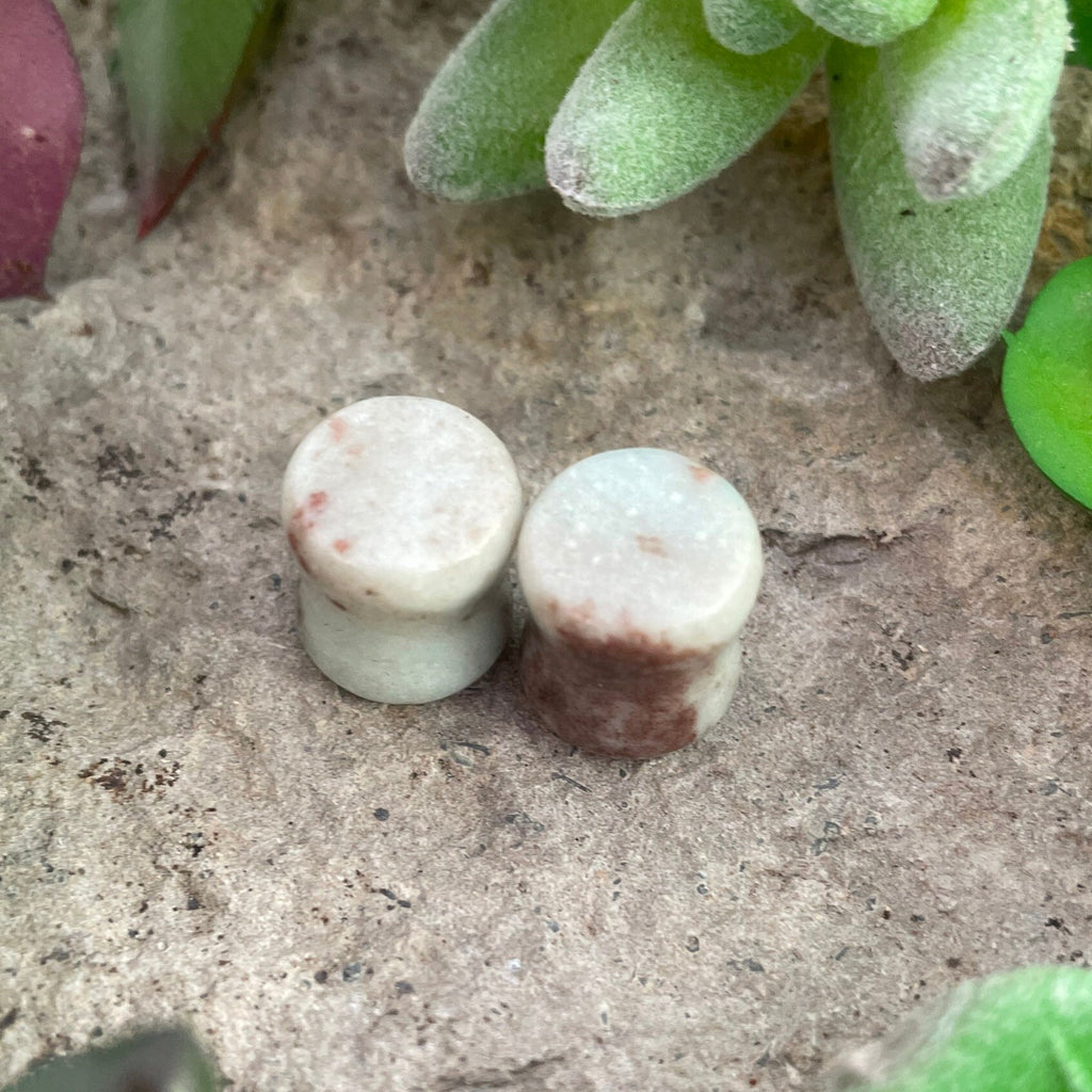 OOAK Reversible Amazonite Plugs – 7/16" (11mm)