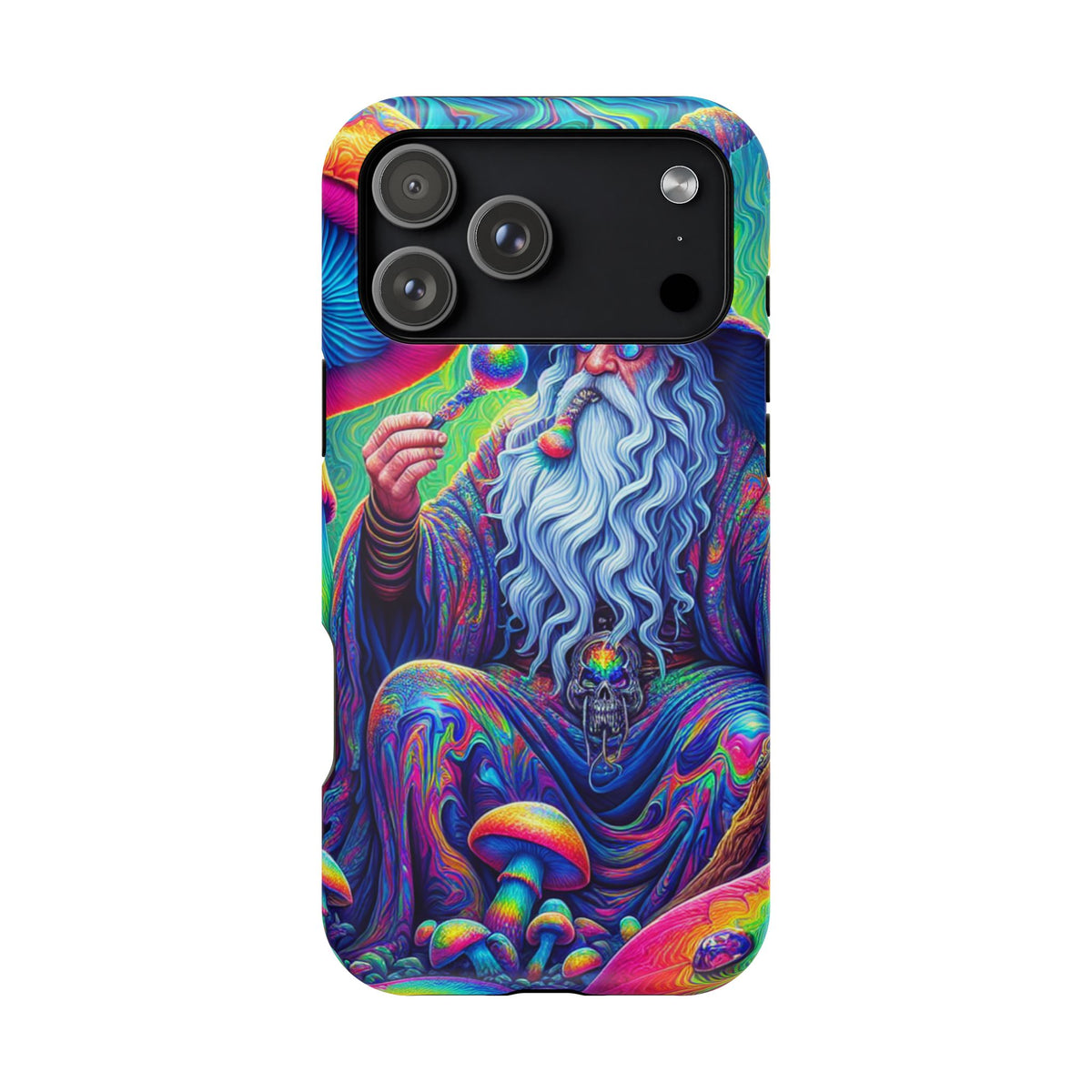Psychedelic Wizard Phone Case — Impact‑Resistant Protective Cover
