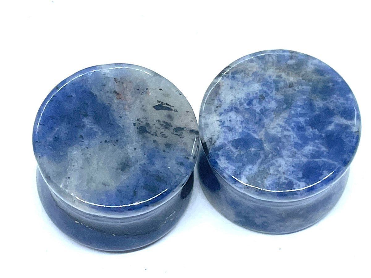 OOAK Sodalite Plugs – 5/8" (16mm)