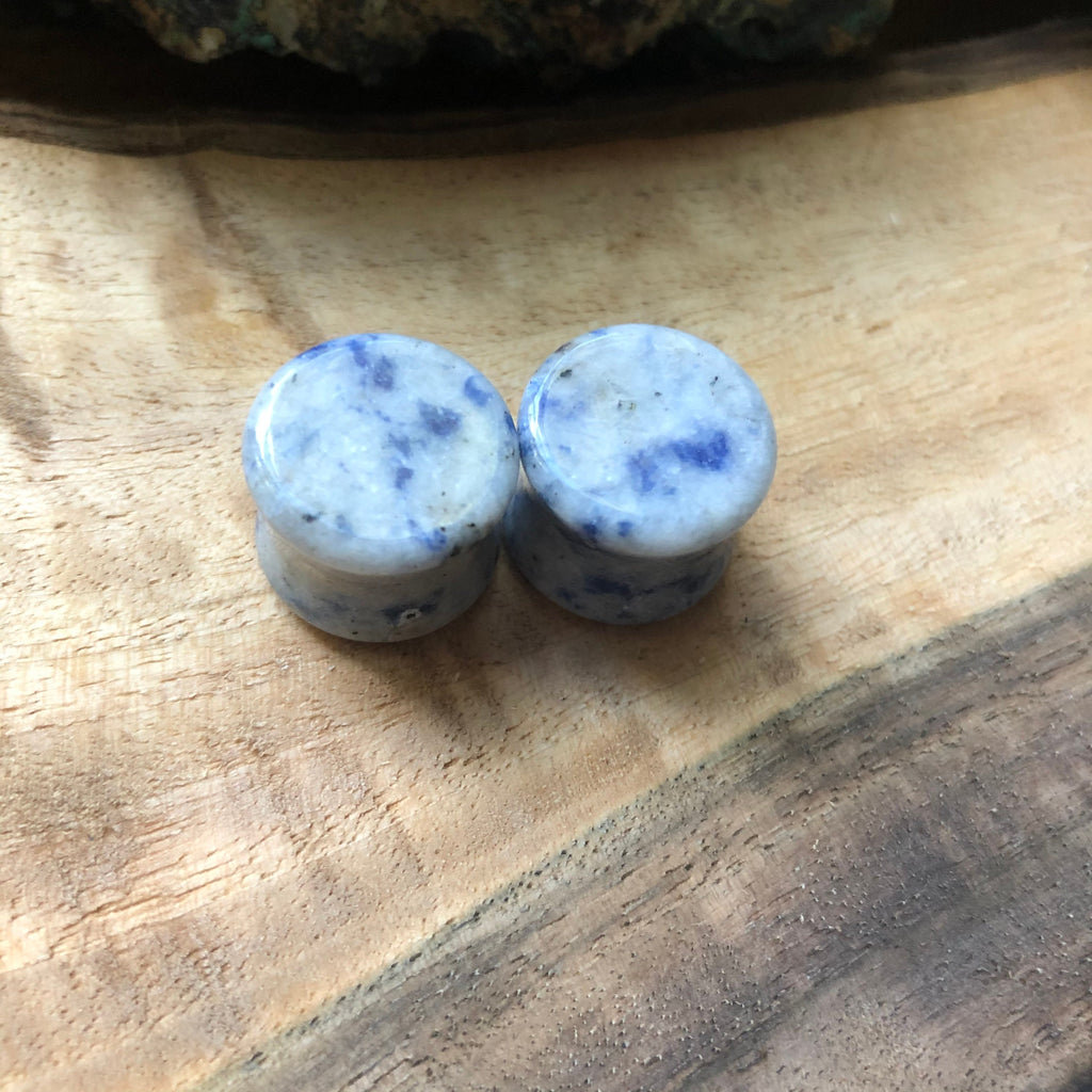 OOAK Blue Lapis Plugs – 9/16" (14mm)