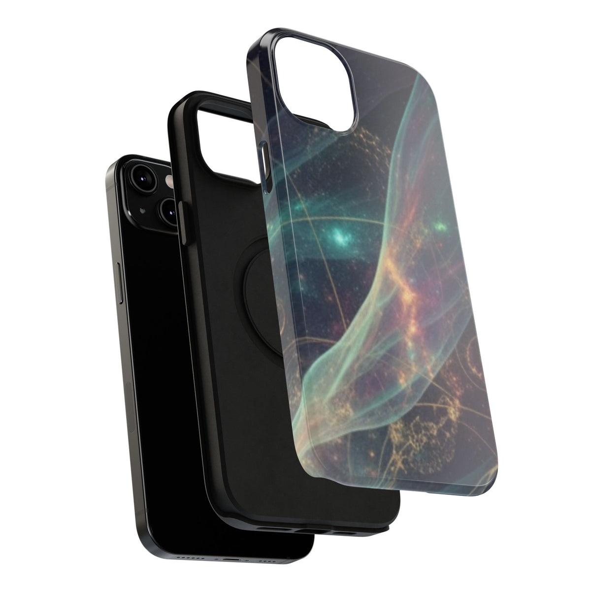 Galaxy Nebula Impact Phone Case — Protective Cosmic Art iPhone Cover