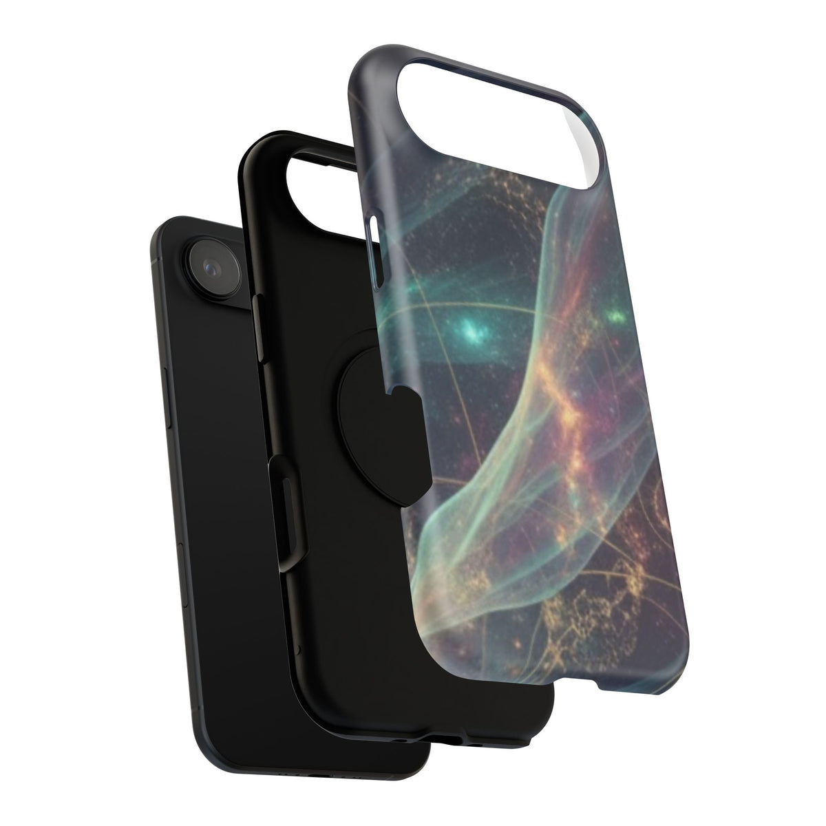 Galaxy Nebula Impact Phone Case — Protective Cosmic Art iPhone Cover