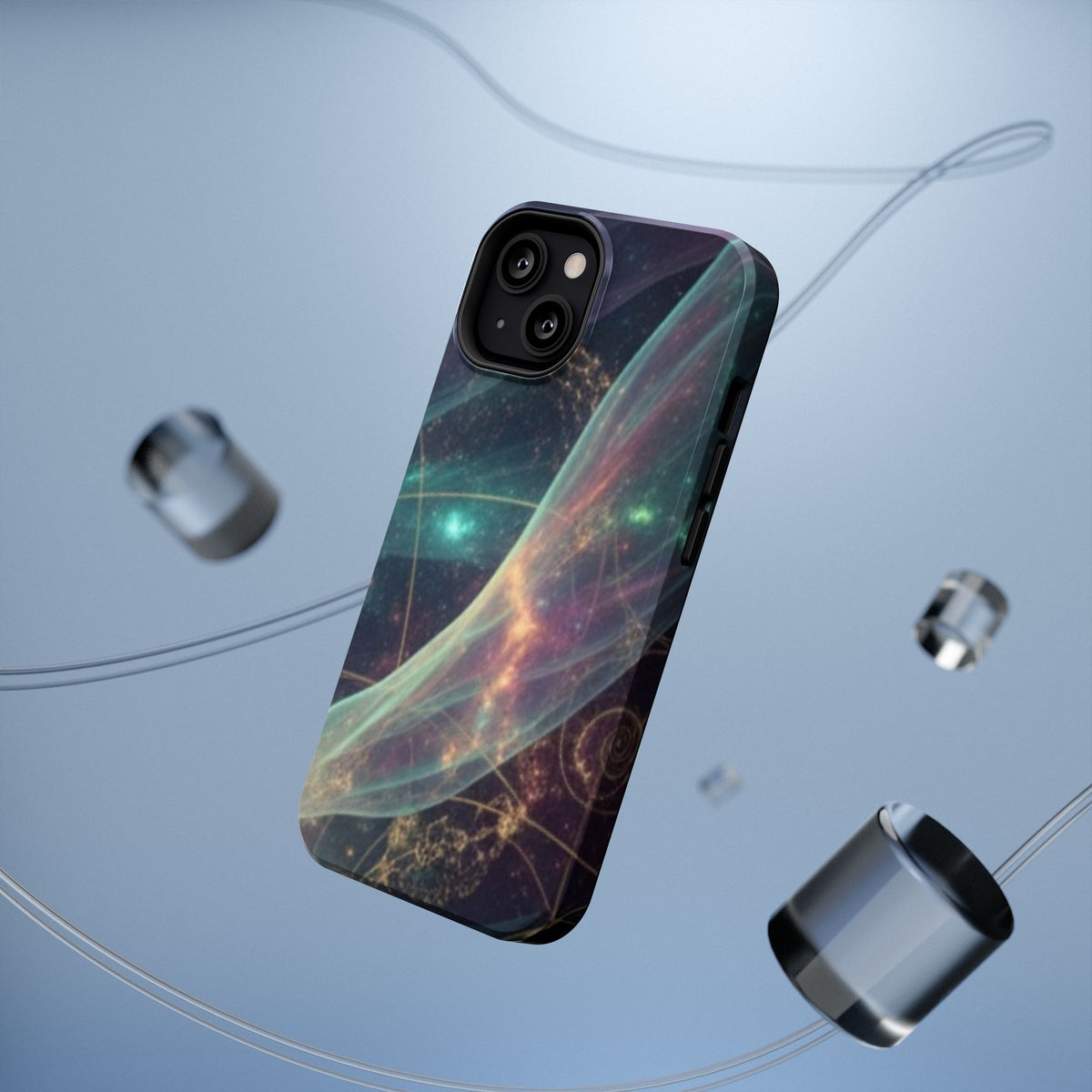 Galaxy Nebula Impact Phone Case — Protective Cosmic Art iPhone Cover