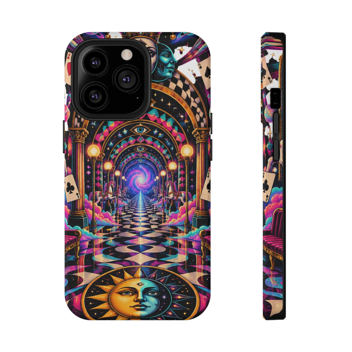 Psychedelic DMT Waiting Room Phone Case — Impact‑Resistant Protective Cover