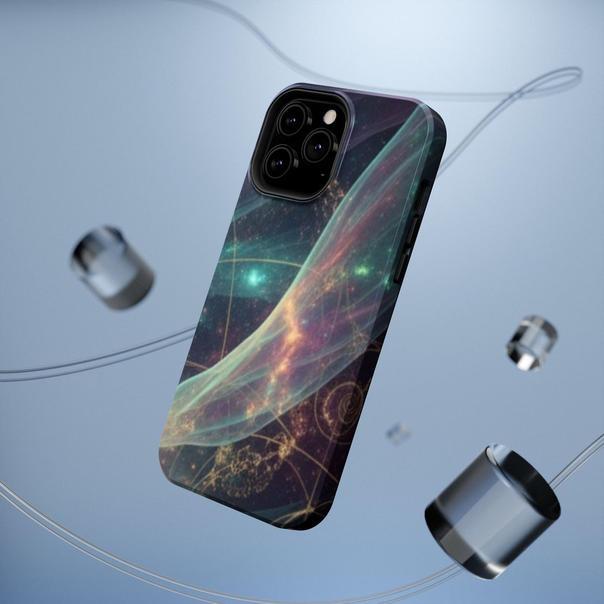 Galaxy Nebula Impact Phone Case — Protective Cosmic Art iPhone Cover