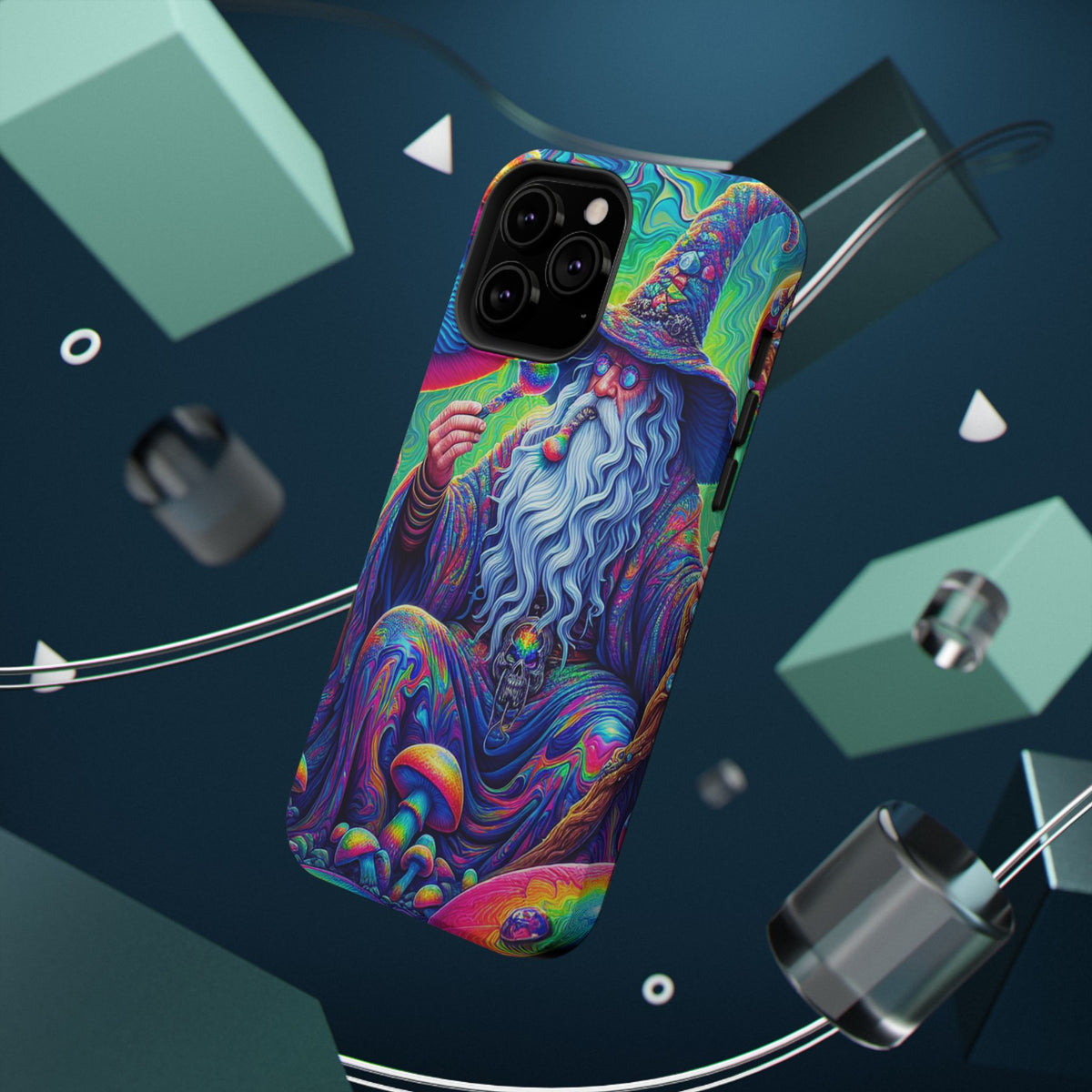 Psychedelic Wizard Phone Case — Impact‑Resistant Protective Cover