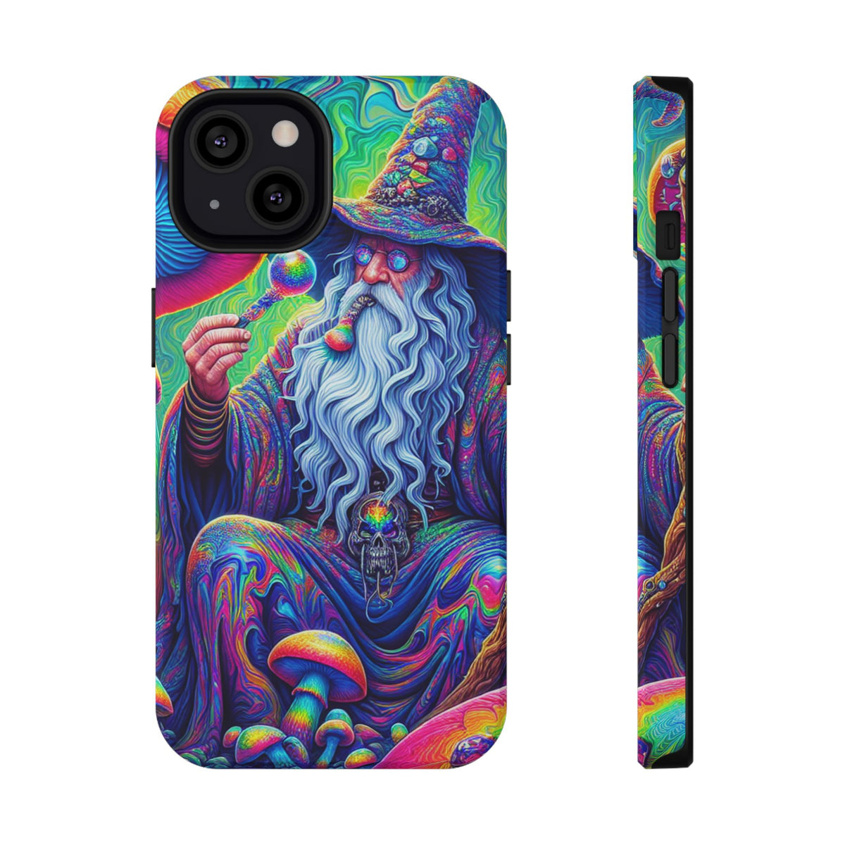 Psychedelic Wizard Phone Case — Impact‑Resistant Protective Cover