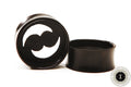 Ebony Wood Cutout Eyelets – Double Flared Tunnels