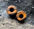 OOAK Tiger Iron Stone Tunnels – 7/16" (11mm)