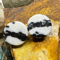 OOAK Zebra Jasper Stone Tunnels – 7/8" (22mm)