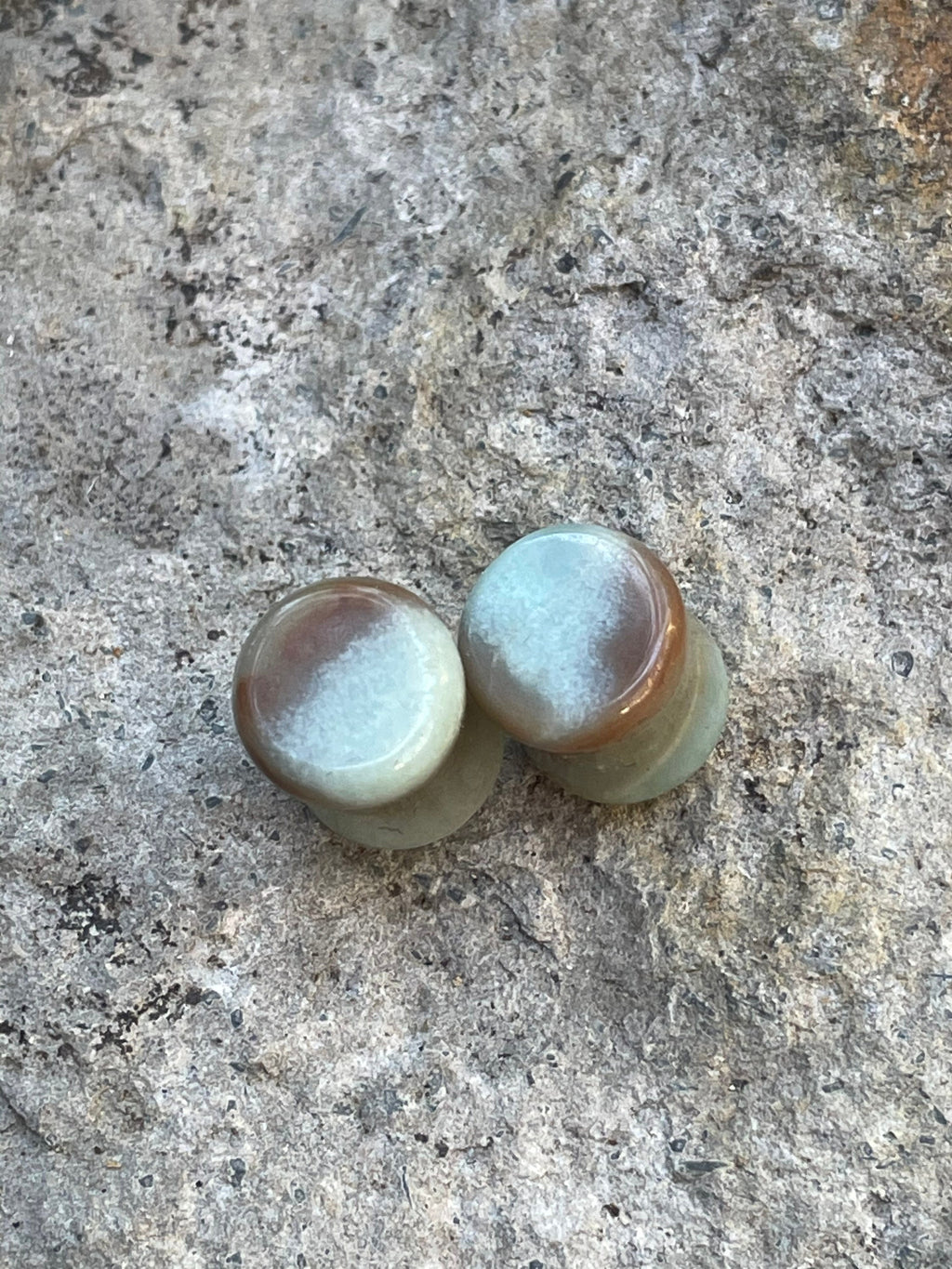 OOAK Multicolor Amazonite Plugs – 0g (8mm)