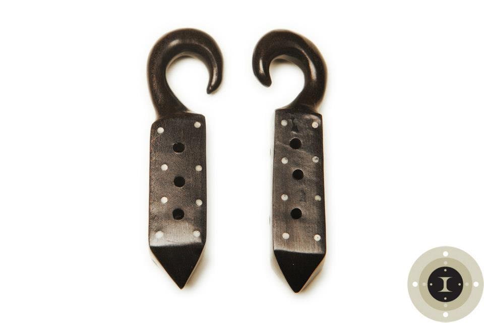 Ebony Wood Weightless Weights – Gauged Earrings