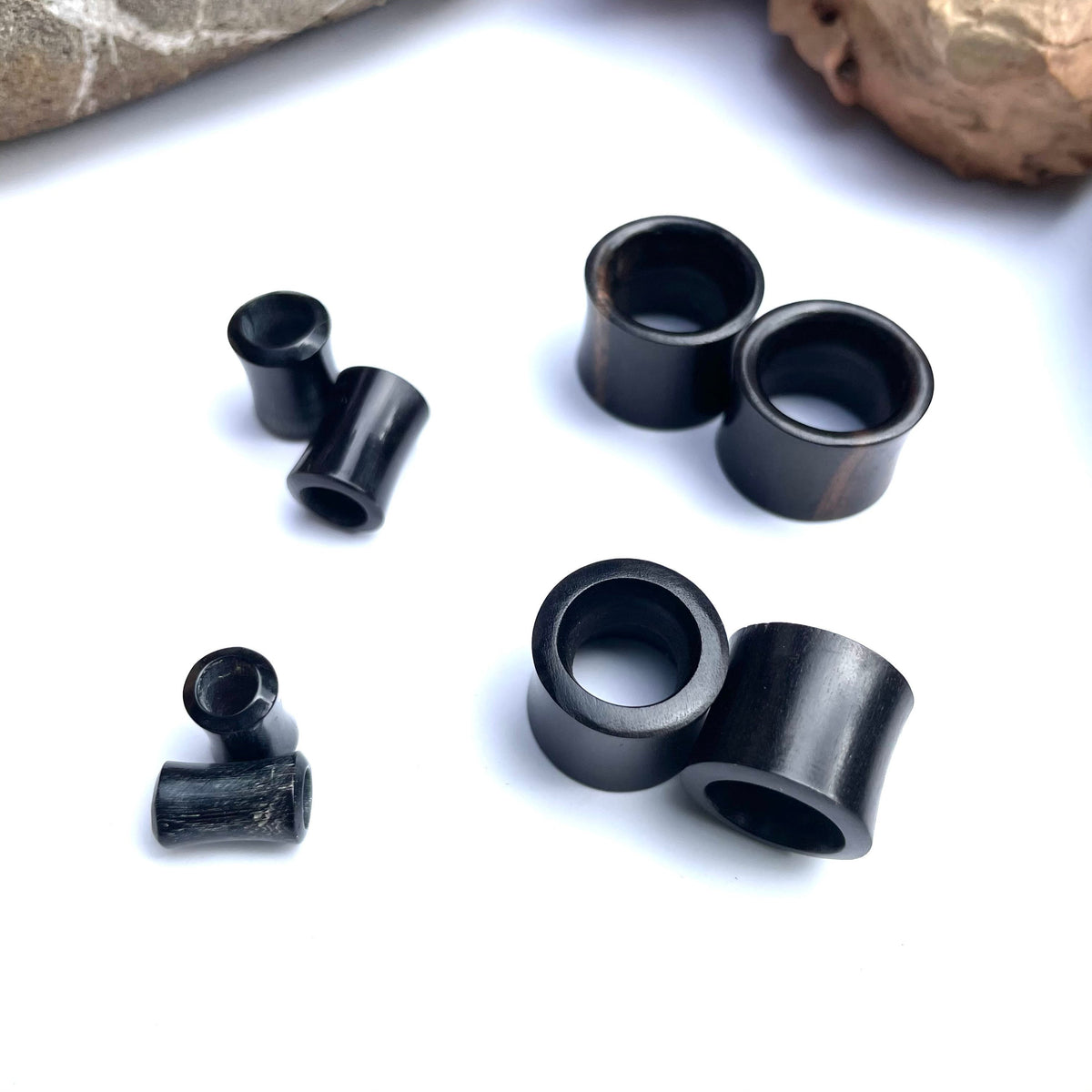 Ebony Wood Ear Tunnels – Black Organic Gauges