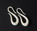 Reversible S-Shape Bone Hanging Earrings – 8g & 6g
