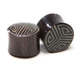 Reversible Horn Tri-Spiral Inlay Plugs – Double Flared