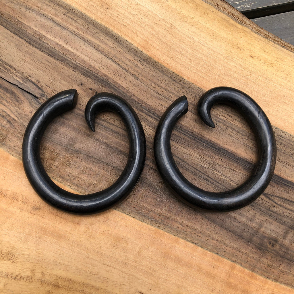 Ebony Wood Hoop Gauges – Limited Edition