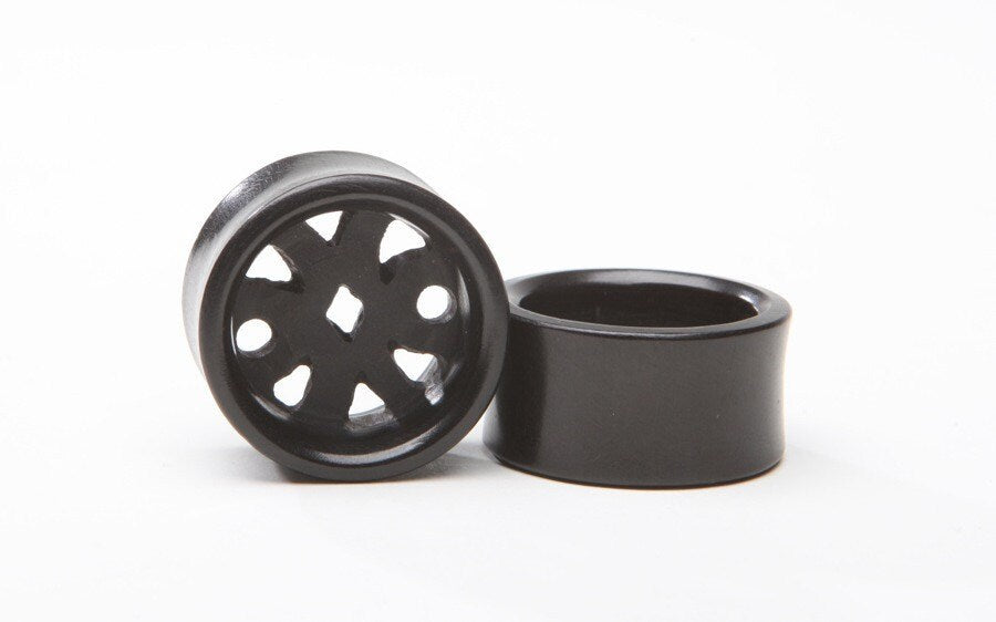 Ebony Wood Cutout Eyelets – Double Flared Tunnels