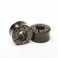 Ebony Wood Tribal Inlay Eyelets – Ear Tunnels