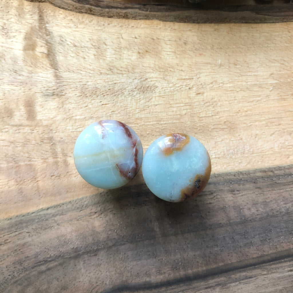 OOAK Amazonite Plugs – 9/16" (14mm)