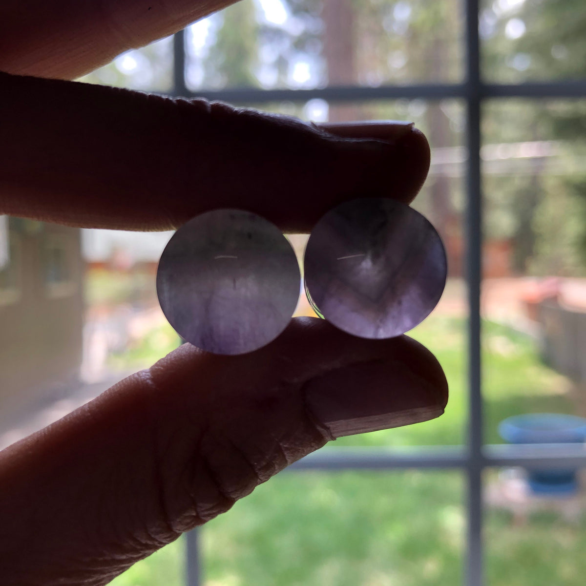 OOAK Amethyst Plugs – 1/2" (13mm) Single Flared