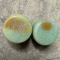 OOAK Amazonite Stone Plugs – 9/16" (14mm) Double Flared