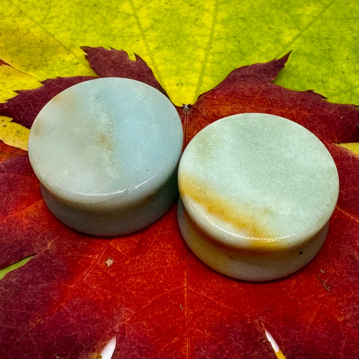 OOAK Blue Stone Tunnels – Gemstone Verification Needed