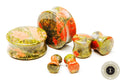 Unakite Stone Plugs – Double Flared Ear Gauges