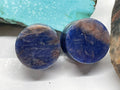 OOAK Blue Sodalite Stone Plugs – 5/8" (16mm)
