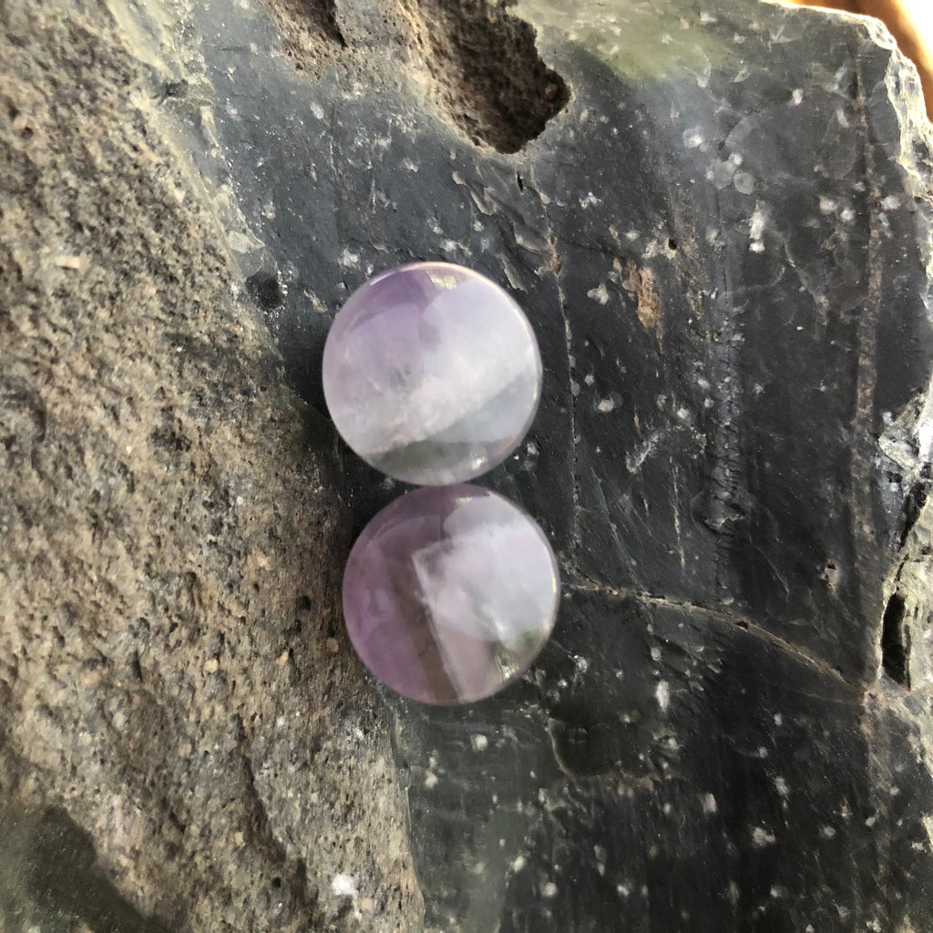 OOAK Amethyst Plugs – 1/2" (13mm) Single Flared