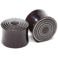 Reversible Horn Concentric Circle Inlay Plugs