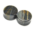 Blue Tiger's Eye Plugs – Double Flared Stone Gauges