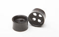 Ebony Wood Iron Cross Cutout Tunnels – Double Flared