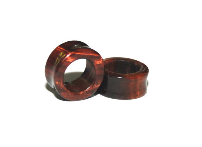 Red Tiger's Eye Stone Tunnels – Double Flared Gauges