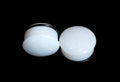 White Jade Stone Plugs – Single Flared Ear Gauges